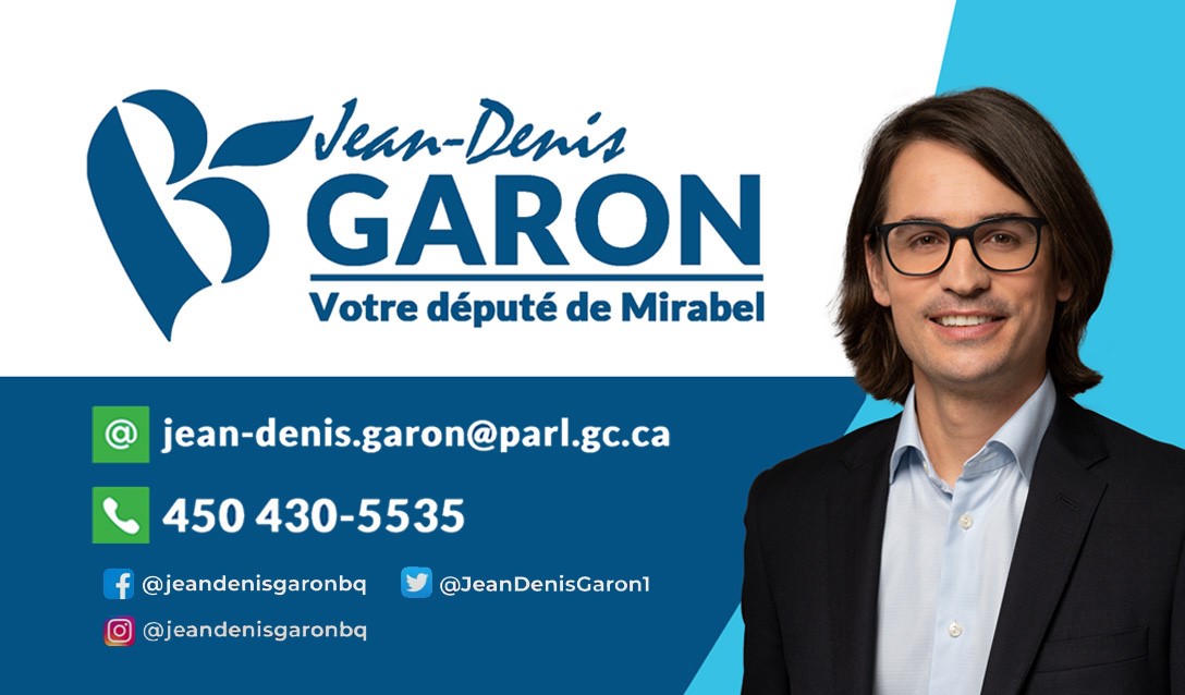 Jean-Denis Garon, député de Mirabel