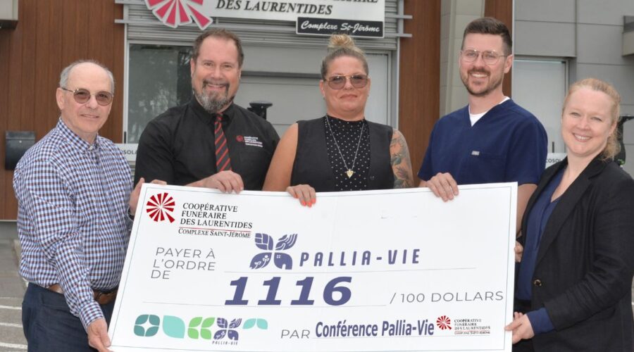 Merci à toute l’équipe de la Coopérative funéraire des Laurentides pour votre dévouement, votre professionnalisme et votre implication exemplaire.