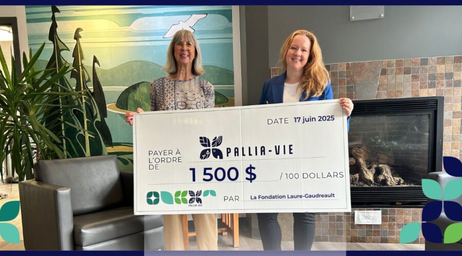 Nous remercions chaleureusement la Fondation Laure-Gaudreault pour son don de 1 500 $